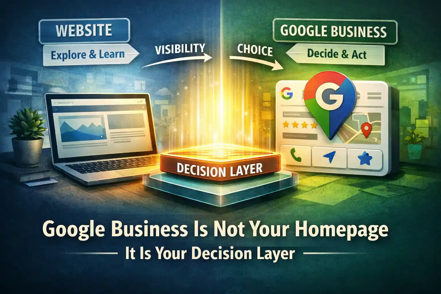 Google Business Isn’t Your Homepage. It’s Your Decision Layer